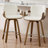Modern Upholstered Swivel Counter Height Bar Stool-891631852