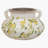 8.1x8.1x5.2" Wide Ceramic Planter with Yellow Lemon and Green Leaf Motif and Small Handles