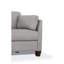 Fauteuil en cuir blanc poussiéreux (assemblé)