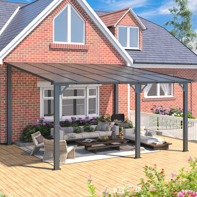 Mandalc Aluminum Pergola with Canopy