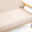 Sofa 2-Seater Chaise Longue Upholstered Armchair Lounge Chair Living Room Sofa Grey-1680189546
