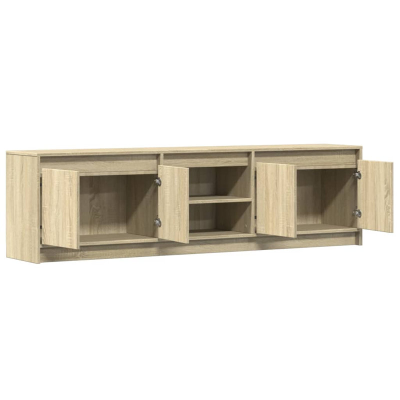 No_Yes_Yes_Yes_N/A Unfinished TV Stand for TVs up to 78", Sonoma Oak