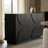 Hargett 4-Door Sideboard with Textured Semi-Circle Fronts & Adjustable Shelves-130060994