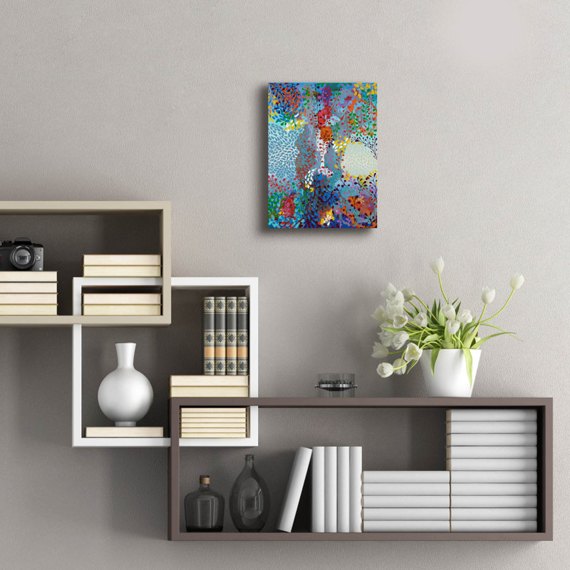 «Vreni's Stories» par Sofie Siegmann, art mural en verre acrylique, H 16 po x l 12 po