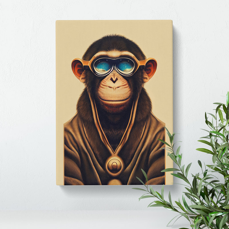 Cool Monkey - Wrapped Canvas