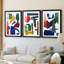 Colorful Shapes I - Impression personnalisée de qualité supérieure avec cadre mat - 3 pièces-1128185401
