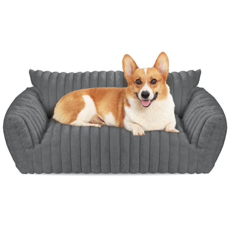 Lit pour animal de compagnie, Gris, H 10 po x l 30 po x P 20 po