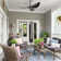 Kemp 52" 3 -ABS-Blade Propeller Modern Ceiling Fans no Light and with Remote Control
