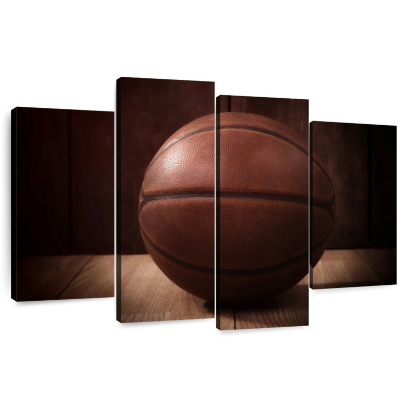 Dimly lit basketball Sireci, H 32 po x l 52 po