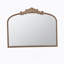 Miroir arqué 40 po x 31 po de style classique et cadre d'inspiration baroque-879203811
