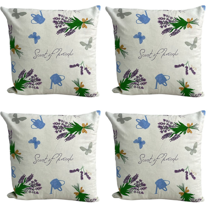 Sausalito Floral Cream Square Cushion Cover