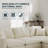 Jannete 95.4'' Upholstered Sofa, Cloud Sofa, Sectional Sofa Couch Modular Sofa For Living Room-1629377140