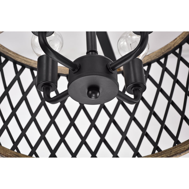 4 - Light Lantern Drum Chandelier