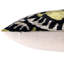 Coussin en velours noir et olive Ikat - fait à la main en médaillon 16 x 24