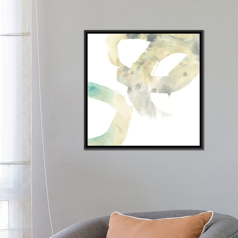 « spirale inference ii », impression sur toile, H 18 po x l 18 po x P 1,5 po, Toile avec cadre noir, Pas de tapis
