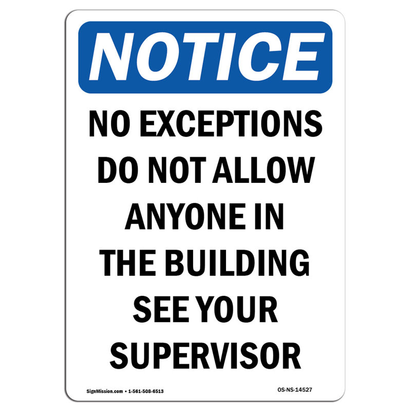 Aucune exception n'autorise personne