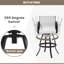 Tabouret de bar pivotant en aluminium 30 po Sunbrella-541525292