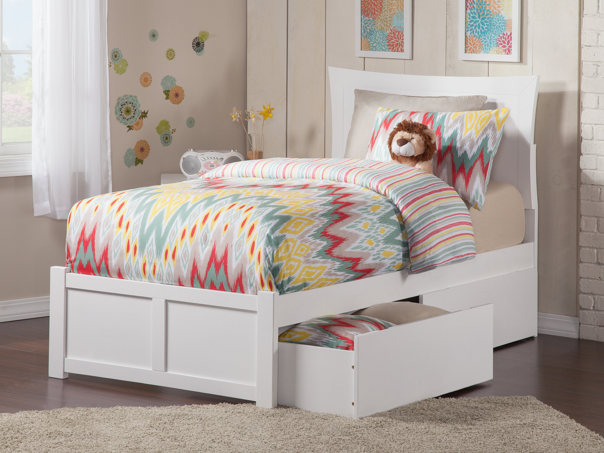 Daury Extra Long Twin Platform Standard Bed