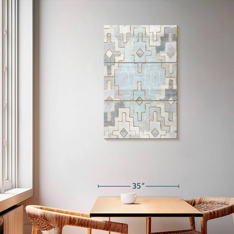 Kerner Silver Blue, 57" H x 36" W