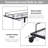 Kibwe Metal & Acrylic Bar Cart with Glass Shelves and Stemware Rack-113957445
