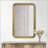 Rounded Rectangle Fluted Wall Mirror