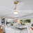 52 Inch Ceiling Fans with Lights and Remote Control, Wood Ceiling Fan for Patios Bedroom, Outdoor Gold Ceiling Fan with Lights, Noiseless DC Motor, Dimmable LED, 5 Solid Wood Blades-1847075472-1847075486