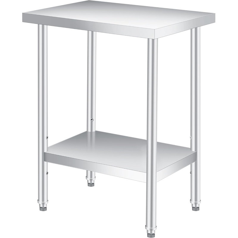 Stainless Steel Top Workbench Top, 88.9cm H x 60.69cm W x 45.72cm D