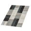 Tapis rectangulaire en polyester ciselé à la main 9 pi x 12 pi, motif de rectangles turquoise gris argenté-1270450484-1270450489