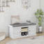 Banc de rangement rembourré Sonila