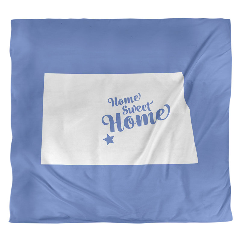 Housse de couette bismarck doux, Housse de couette pour très grand lit, Bleu, Microfibre