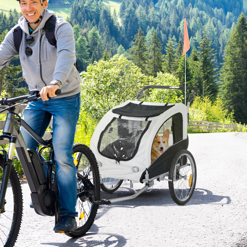 Folding Jogger Stroller with Detachable Carrier