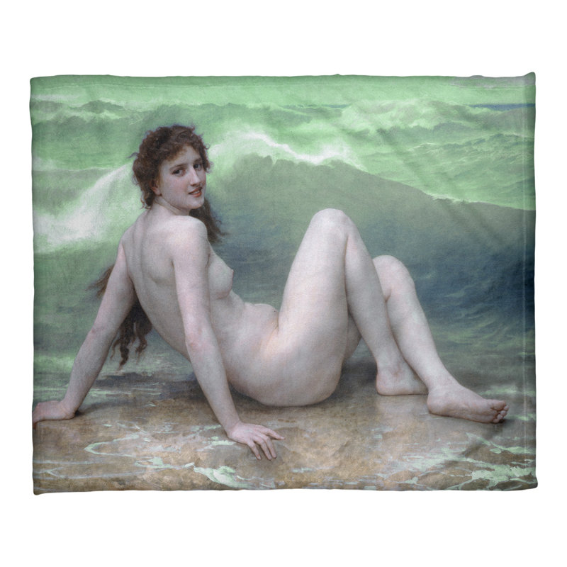 Jeté en bouguereaus william-adolphe the wave polaire, Vert