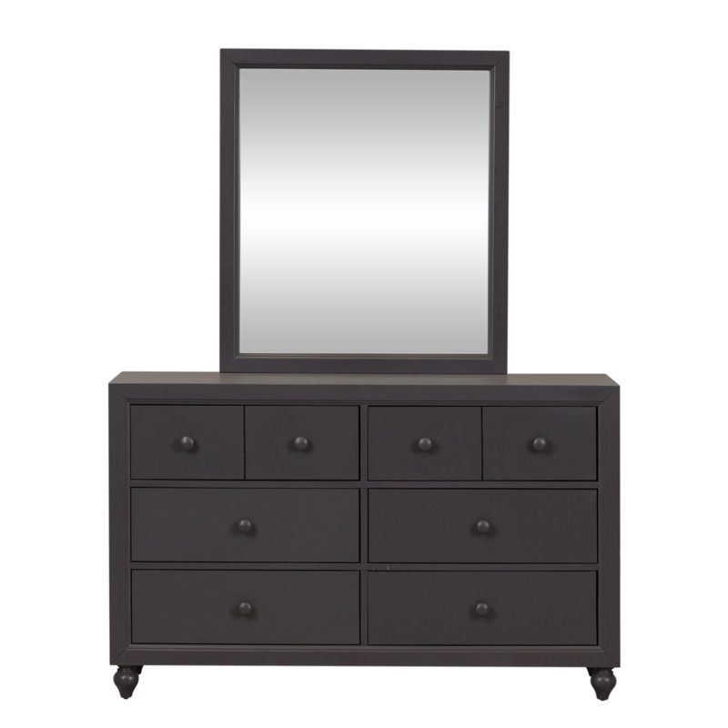 Droskyn 54'' W 6 - Drawer Dresser, Gray