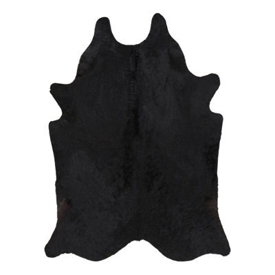 Rug & Kilim’S Extra Large Cowhide Rug In Solid Black
