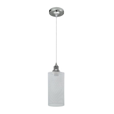 Elizabetha 1 - Light White Drum Pendant