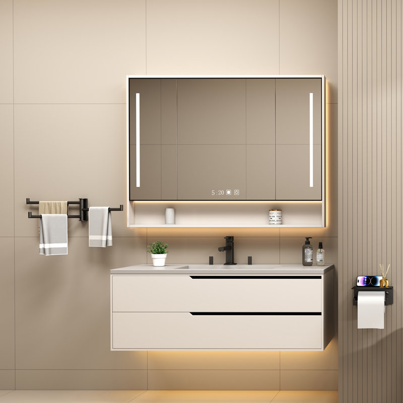 Wall Mounted 3 Swivel Arms Hand Towel Bar, Matte Black