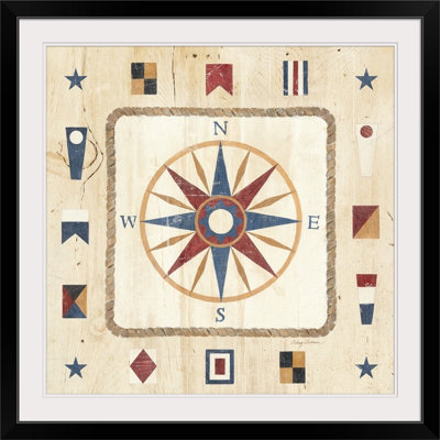 «Compass Rose», impression d'art graphique Sultana