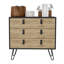 Dresser Magness, Bedroom, Black /Macadamia