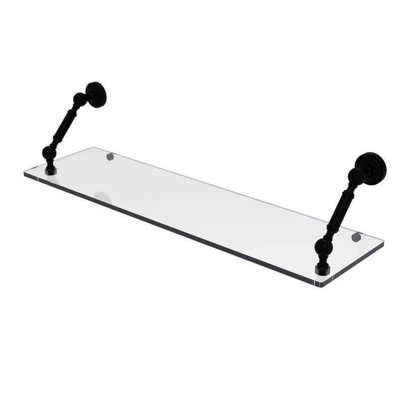 Tablette flottante Beresford, Noir mat, H 7,3 po x l 30 po x P 8 po