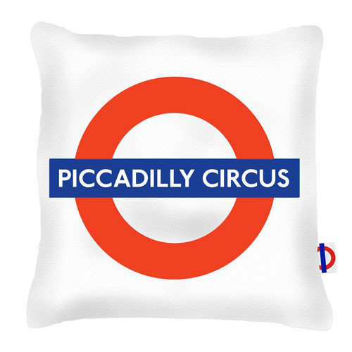 Piccadilly Circus Tube Station London Transport Cushion