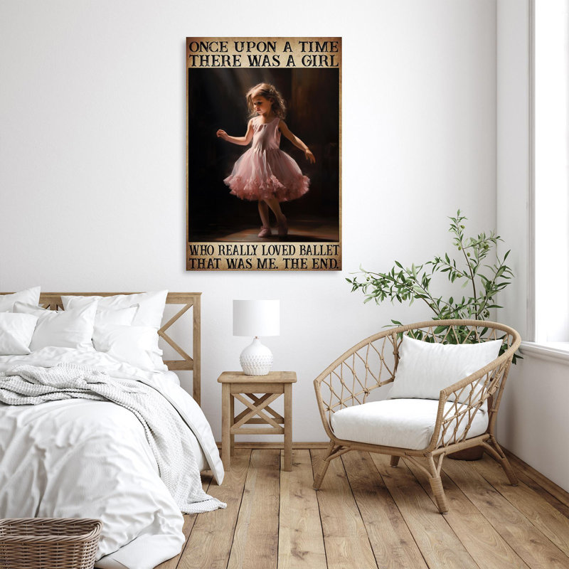 «A Girl Who Really L aimé Ballet On», impression sur toile, H 36 po x l 24 po x P 1,25 po
