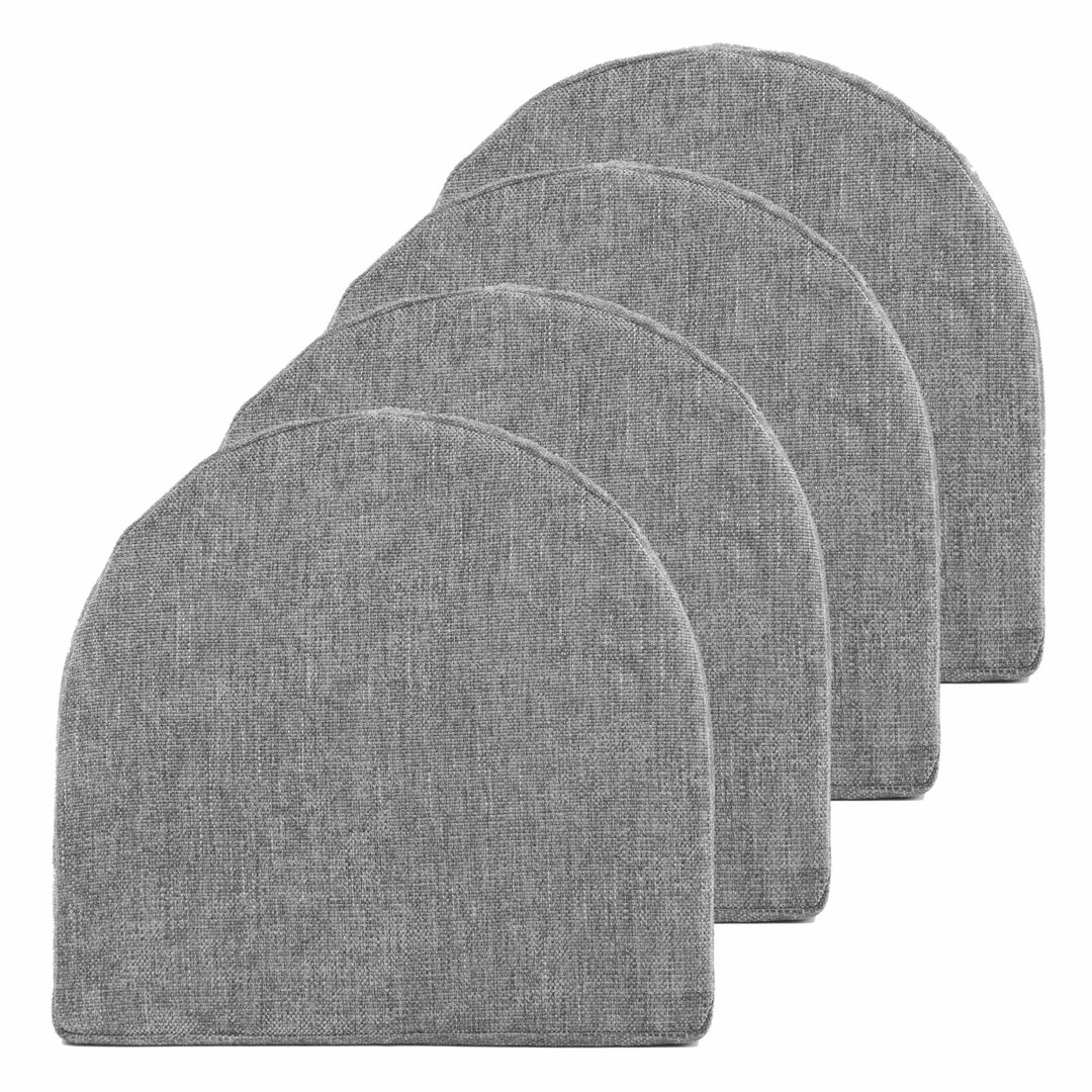 Indoor High Density Memory Foam Chair Pads With Ties Sweet Home Collection Cushion 