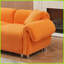 Canapé en peluche 3 places avec 3 coussins - 3 pièces - Mobilier de salon moelleux avec structure en bois massif-1582300660