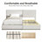 Platform 4-Drawer Storage Bed with Wingback Headboard-1444468011