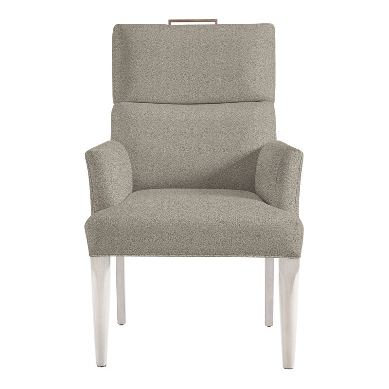 Thom Filicia Home Fabric Tight Back Arm Chair, Casa Blanca, Saloon Dove Gray