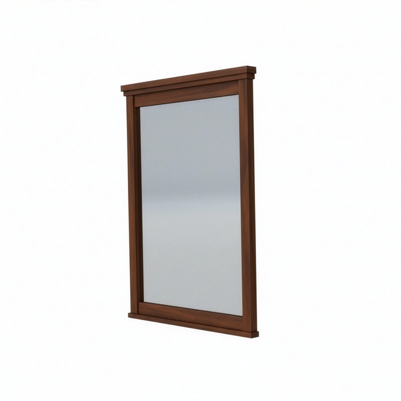 Lankford Wood Mirror, 22 x 1.25 x 30, Walnut