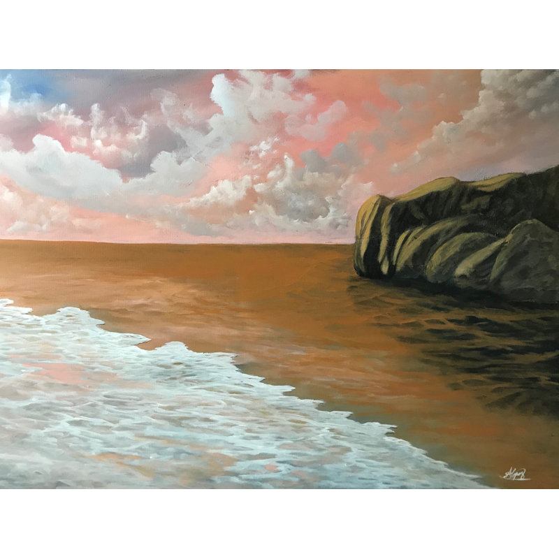 513 par Alicia Lopez - Peinture, H 24 po x l 32 po, Toile tendue