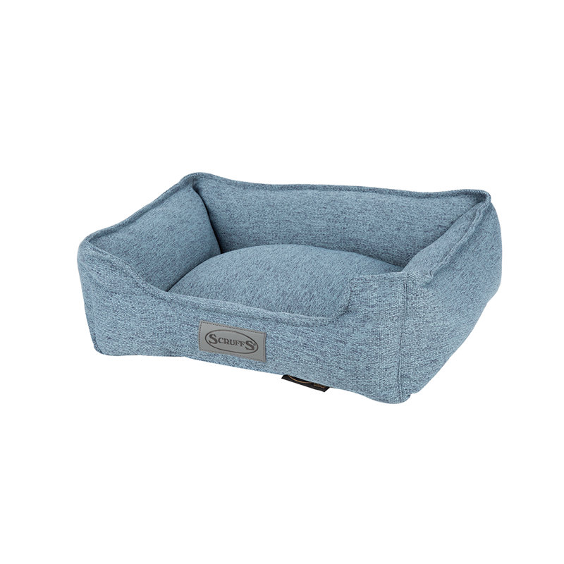 Polyester Pet Bed, Denim Blue, 22cm H x 90cm W x 70cm D