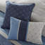 Édredon 7 pièces en microsuède - bleu marine pour très grand lit, facile à entretenir, 1 édredon, 2 taies décoratives