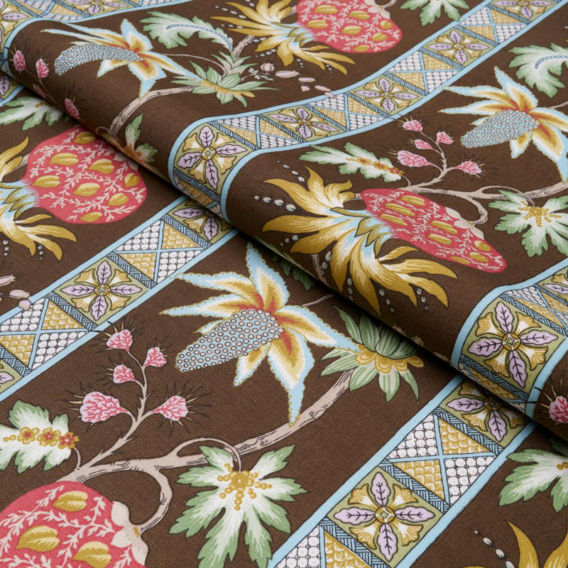 Tissu botanique Bailey, Chocolat